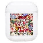 Pattern Kitten Christmas Soft TPU AirPods 1/2 Case