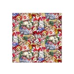 Pattern Kitten Christmas Satin Bandana Scarf 22  x 22 