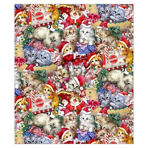 Pattern Kitten Christmas Drawstring Pouch (XS) from ArtsNow.com Back