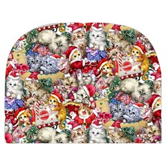 Pattern Kitten Christmas Make Up Case (Medium) from ArtsNow.com Front