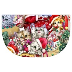 Pattern Kitten Christmas Make Up Case (Medium) from ArtsNow.com Side Right