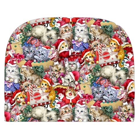 Pattern Kitten Christmas Make Up Case (Large) from ArtsNow.com Front