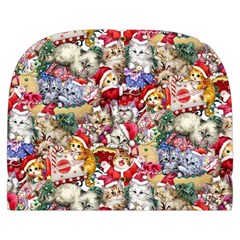 Pattern Kitten Christmas Make Up Case (Large) from ArtsNow.com Front