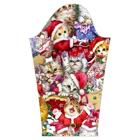 Pattern Kitten Christmas Kids  Midi Sailor Dress from ArtsNow.com Sleeve Right