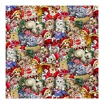 Pattern Kitten Christmas Banner and Sign 3  x 3 