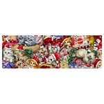 Pattern Kitten Christmas Banner and Sign 12  x 4 