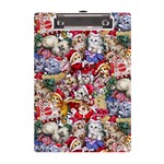 Pattern Kitten Christmas A5 Acrylic Clipboard