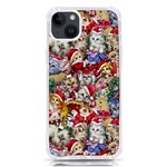 Pattern Kitten Christmas iPhone 14 Plus TPU UV Print Case