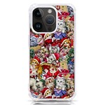 Pattern Kitten Christmas iPhone 14 Pro TPU UV Print Case