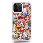 Pattern Kitten Christmas iPhone 14 Pro Max TPU UV Print Case