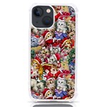 Pattern Kitten Christmas iPhone 13 mini TPU UV Print Case