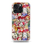 Pattern Kitten Christmas iPhone 15 Pro TPU UV Print Case