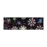 Shiny Winter Snowflake Abstract Christmas Cold Crystal December Sticker (Bumper)