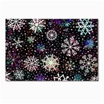 Shiny Winter Snowflake Abstract Christmas Cold Crystal December Postcard 4 x 6  (Pkg of 10)