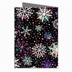 Shiny Winter Snowflake Abstract Christmas Cold Crystal December Greeting Card from ArtsNow.com Right