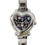 Shiny Winter Snowflake Abstract Christmas Cold Crystal December Heart Italian Charm Watch