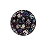 Shiny Winter Snowflake Abstract Christmas Cold Crystal December Hat Clip Ball Marker