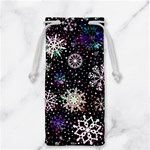 Shiny Winter Snowflake Abstract Christmas Cold Crystal December Jewelry Bag