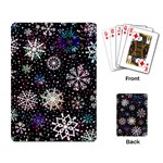 Shiny Winter Snowflake Abstract Christmas Cold Crystal December Playing Cards Single Design (Rectangle)