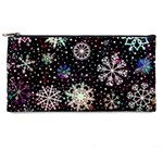 Shiny Winter Snowflake Abstract Christmas Cold Crystal December Pencil Case