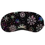 Shiny Winter Snowflake Abstract Christmas Cold Crystal December Sleep Mask