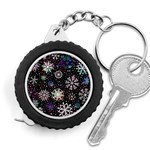 Shiny Winter Snowflake Abstract Christmas Cold Crystal December Measuring Tape