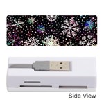 Shiny Winter Snowflake Abstract Christmas Cold Crystal December Memory Card Reader (Stick)