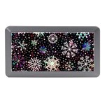 Shiny Winter Snowflake Abstract Christmas Cold Crystal December Memory Card Reader (Mini)