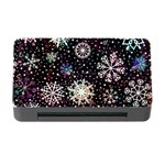 Shiny Winter Snowflake Abstract Christmas Cold Crystal December Memory Card Reader with CF