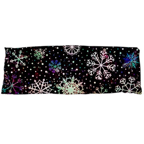 Shiny Winter Snowflake Abstract Christmas Cold Crystal December Body Pillow Case (Dakimakura) from ArtsNow.com Body Pillow Case