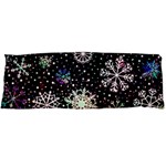 Shiny Winter Snowflake Abstract Christmas Cold Crystal December Body Pillow Case (Dakimakura)