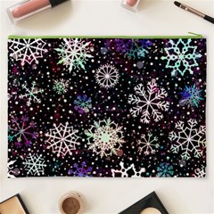 Shiny Winter Snowflake Abstract Christmas Cold Crystal December Cosmetic Bag (XXXL) from ArtsNow.com Back