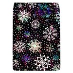 Shiny Winter Snowflake Abstract Christmas Cold Crystal December Removable Flap Cover (S)