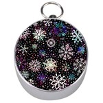 Shiny Winter Snowflake Abstract Christmas Cold Crystal December Silver Compasses