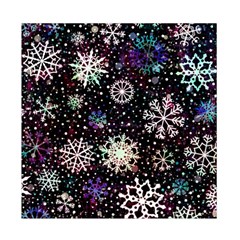 Shiny Winter Snowflake Abstract Christmas Cold Crystal December Duvet Cover Double Side (Full/ Double Size) from ArtsNow.com Back