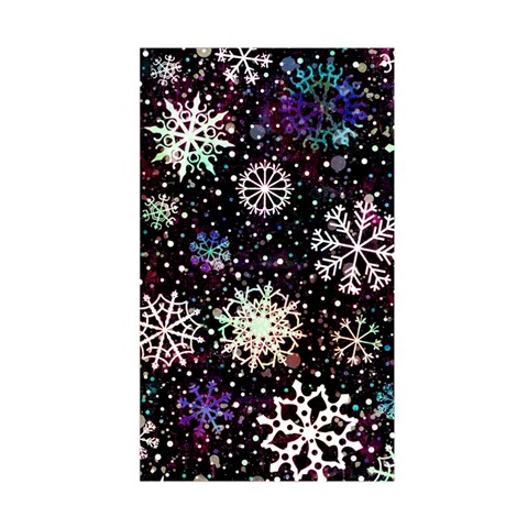 Shiny Winter Snowflake Abstract Christmas Cold Crystal December Duvet Cover Double Side (Single Size) from ArtsNow.com Back