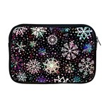 Shiny Winter Snowflake Abstract Christmas Cold Crystal December Apple MacBook Pro 17  Zipper Case