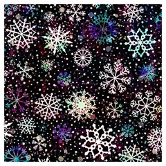 Shiny Winter Snowflake Abstract Christmas Cold Crystal December Kids  Hooded Rain Ponchos from ArtsNow.com Inside 2