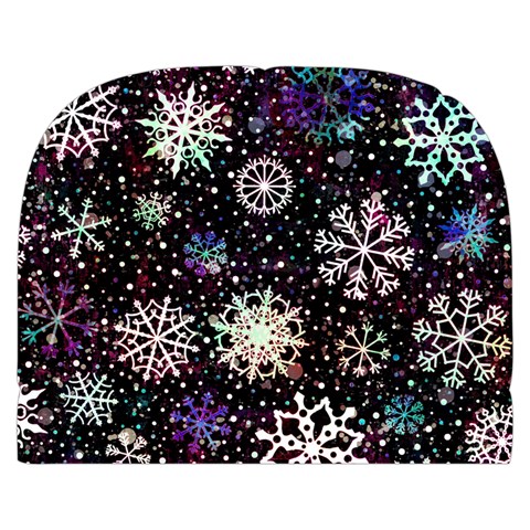 Shiny Winter Snowflake Abstract Christmas Cold Crystal December Make Up Case (Small) from ArtsNow.com Front