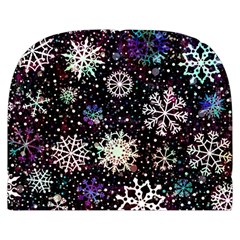 Shiny Winter Snowflake Abstract Christmas Cold Crystal December Make Up Case (Small) from ArtsNow.com Front