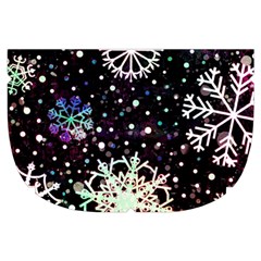 Shiny Winter Snowflake Abstract Christmas Cold Crystal December Make Up Case (Small) from ArtsNow.com Side Left