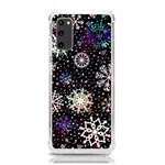 Shiny Winter Snowflake Abstract Christmas Cold Crystal December Samsung Galaxy S20 6.2 Inch TPU UV Case