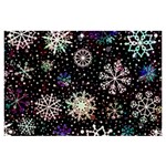 Shiny Winter Snowflake Abstract Christmas Cold Crystal December Banner and Sign 6  x 4 