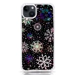 Shiny Winter Snowflake Abstract Christmas Cold Crystal December iPhone 14 Plus TPU UV Print Case