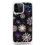 Shiny Winter Snowflake Abstract Christmas Cold Crystal December iPhone 14 Pro Max TPU UV Print Case