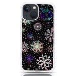 Shiny Winter Snowflake Abstract Christmas Cold Crystal December iPhone 13 mini TPU UV Print Case