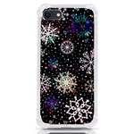 Shiny Winter Snowflake Abstract Christmas Cold Crystal December iPhone SE