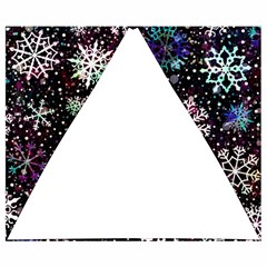 Shiny Winter Snowflake Abstract Christmas Cold Crystal December Automatic Folding Umbrella with Case (Small) from ArtsNow.com 19.98 x16.78  Umbrella - 5