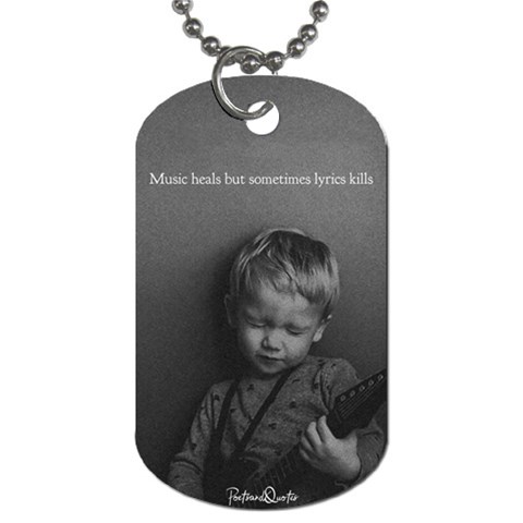 Feel of music Dog Tag (One Side) from ArtsNow.com Front