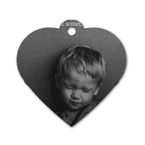 Feel of music Dog Tag Heart (One Side) from ArtsNow.com Front